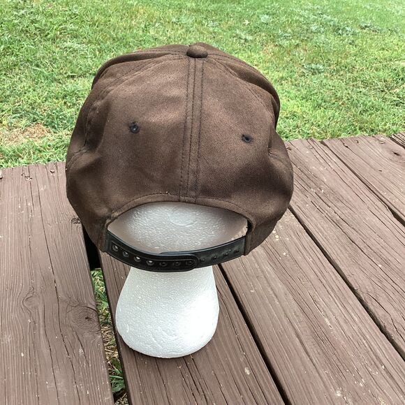 U.S.‎ Navy Retired Brown Baseball Cap Rope Cord Adjustable Hat - Picture 3 of 5